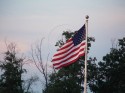 American Flag Sunset